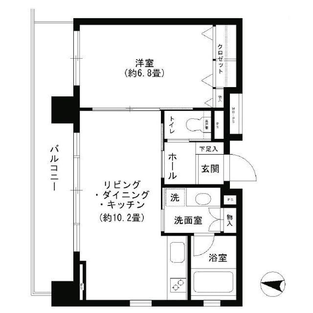 クリオ文京小石川 1505 間取り図