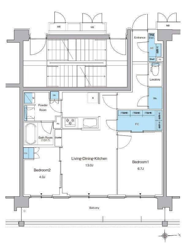 ルフォンプログレ高田馬場ノース 0210 間取り図
