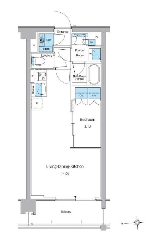 ルフォンプログレ高田馬場ノース 0221 間取り図