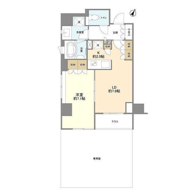 コスモリード市ヶ谷払方町 101 間取り図