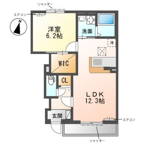 (仮称)柏市船戸 新築アパート 102 間取り図