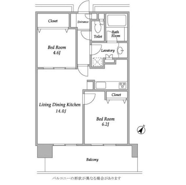プラザタワー勝どき 0605 間取り図