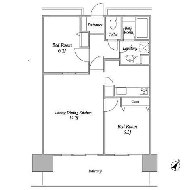 プラザタワー勝どき 2604