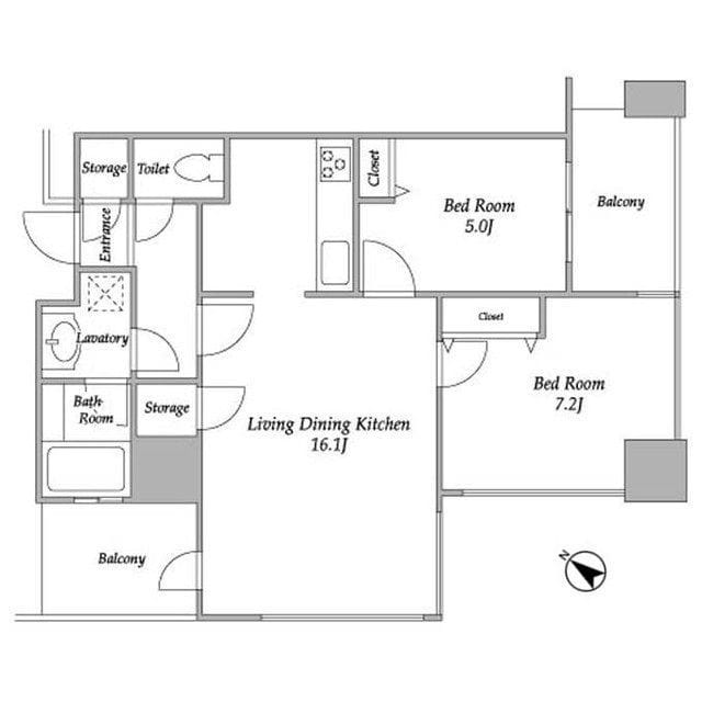 プラザタワー勝どき 3802