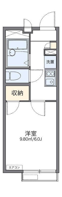 レオパレスエレガンテⅡ 202 間取り図