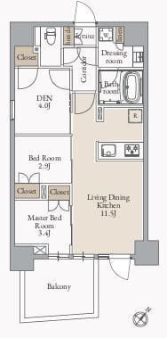 JMFレジデンス蔵前二丁目 1101