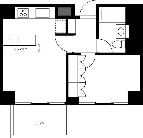 マナハウス四谷 103 間取り図