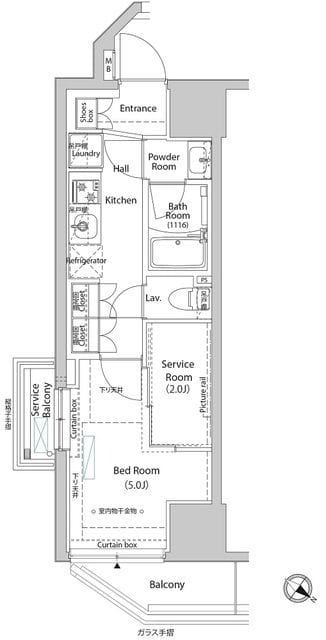 ARKMARK巣鴨COURT 1201 間取り図