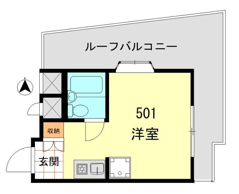ネオハイシティ渋谷 501 間取り図