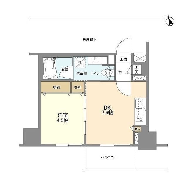 グランカーサ新宿御苑 1305 間取り図