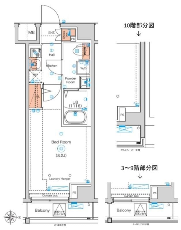 ジェノヴィア南千住Ⅷ 202 間取り図