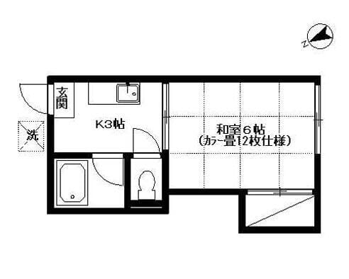 アパルト小松 203 間取り図