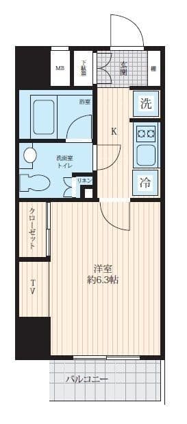 Log Ryogoku 903 間取り図