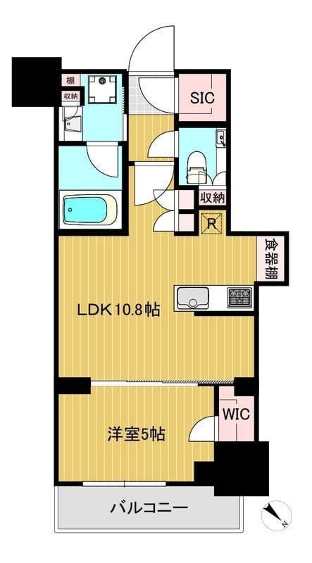 MID TOWER GURAND 1614 間取り図