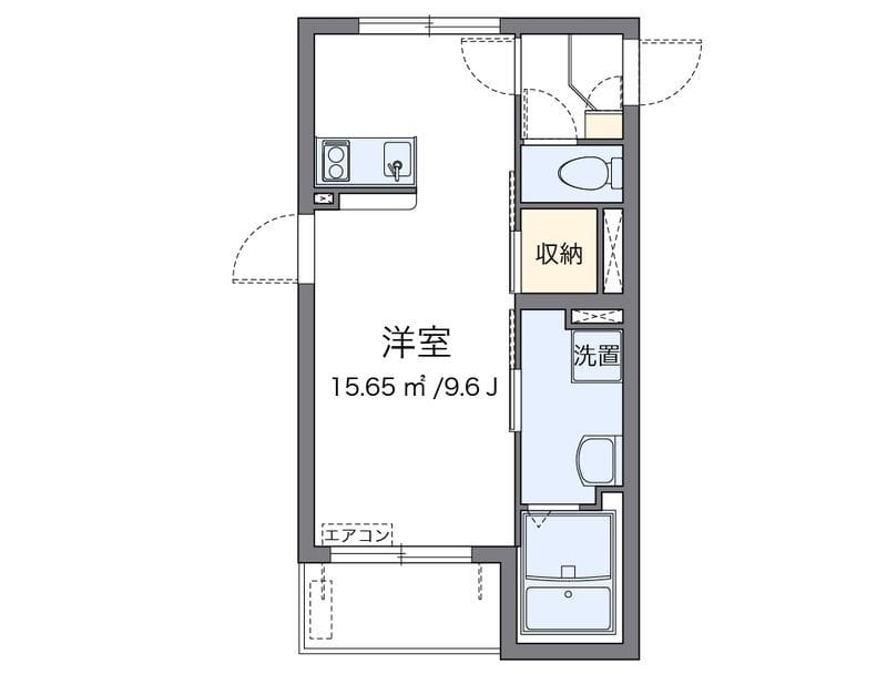 クレイノサンサーラ2 401 間取り図