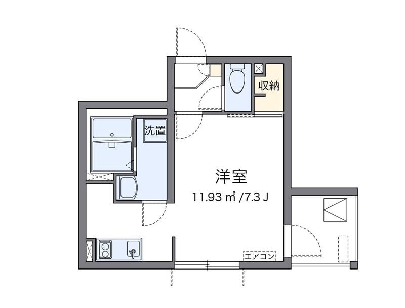 クレイノサンサーラ2 402 間取り図