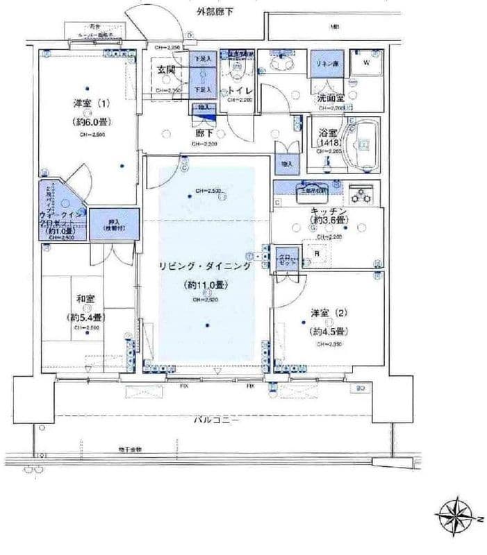 アーバンドックパークシティ豊洲A A 4116 間取り図