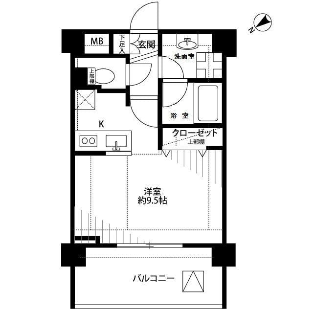 プレール・ドゥーク新宿御苑Ⅱ 207 間取り図