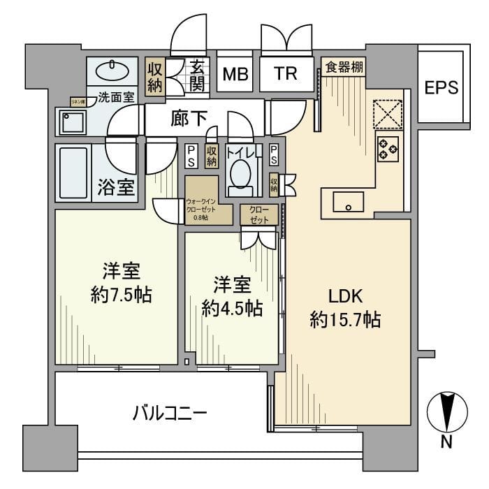 グランリビオ芝大門 0 間取り図