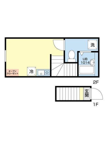パルデンス三軒茶屋 202 間取り図
