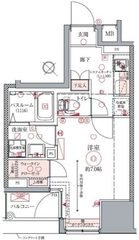 ドムス・スタイル銀座東 902 間取り図