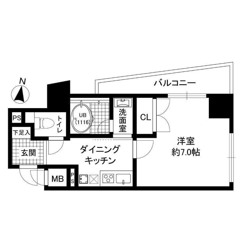 プリオール・オオフチ 603 間取り図