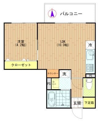 アリーチェ亀戸 102 間取り図