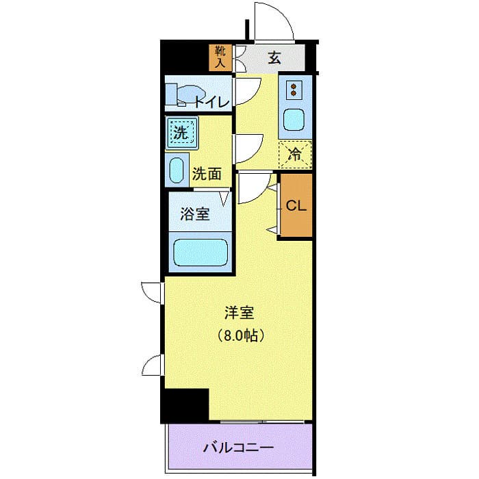 LEXE綾瀬 203 間取り図