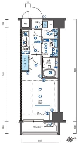 LEXE綾瀬 302 間取り図