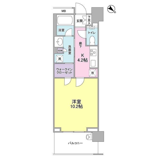 クロスエアタワー 1314 間取り図