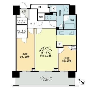 クロスエアタワー 1919 間取り図