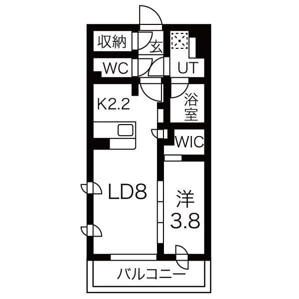 テラス上石神井ウエスト 301 間取り図