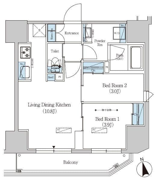 アーバネックス上野 904 間取り図