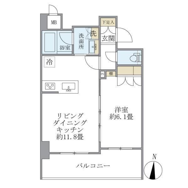 レクシード両国駅前 702 間取り図