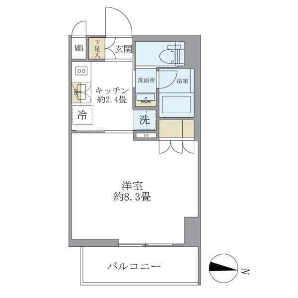 レクシード両国駅前 807 間取り図