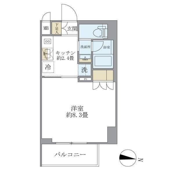 レクシード両国駅前 905 間取り図
