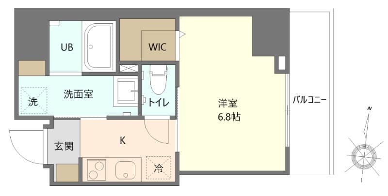 オークレジデンス亀沢 901 間取り図