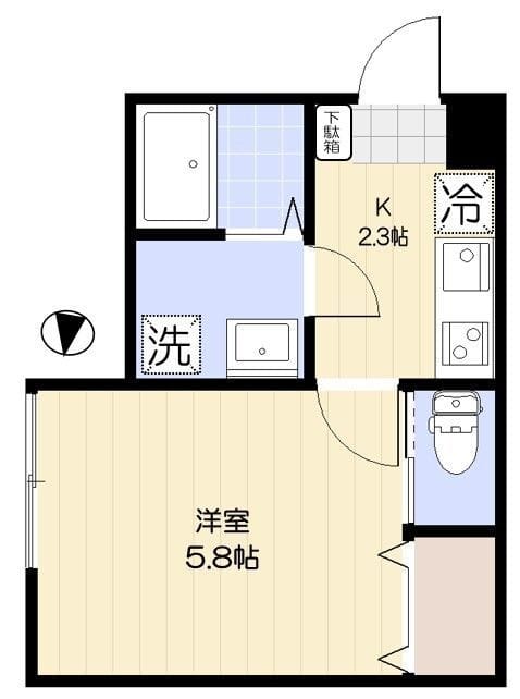 エクセラン堀切菖蒲園 301 間取り図