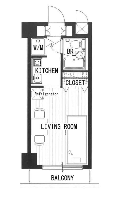 プリンセスコートお花茶屋 303 間取り図
