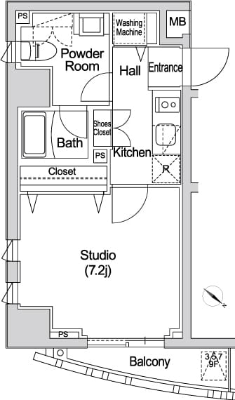 カーサスプレンディッド赤坂7丁目 203