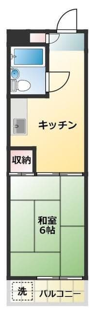 ハイツオーエド 405 間取り図