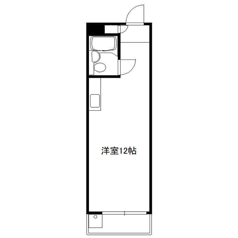 ハイツオーエド 805 間取り図