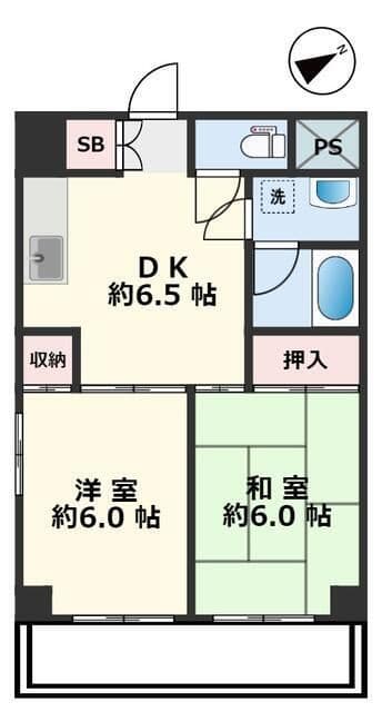 ハイツオーエド 908 間取り図