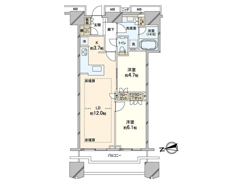 富久クロス コンフォートタワー 3003