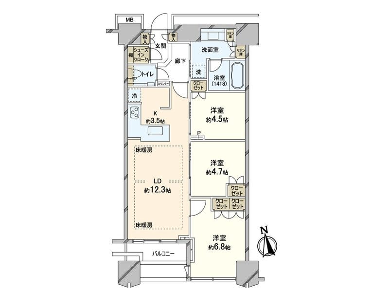 富久クロス コンフォートタワー 3808