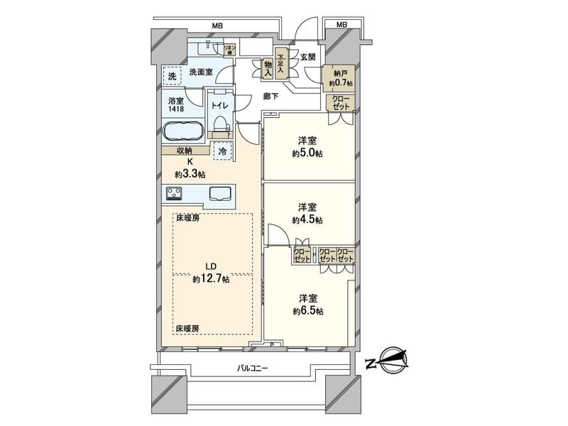 富久クロス コンフォートタワー 504