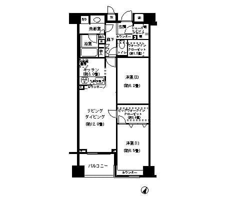 KDXレジデンス日本橋水天宮 604 間取り図