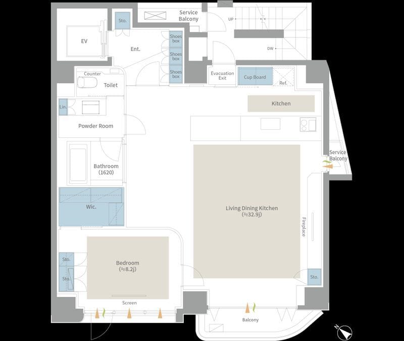 THE SYLA SHIBUYA-TOMIGAYA 4階 90万円/入力なし/20,000円