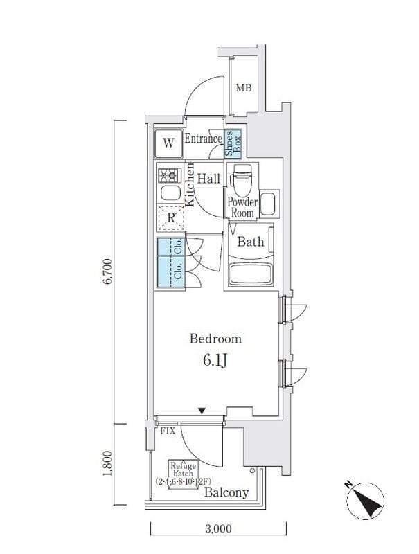 Louis Court Kitashinagawa 403