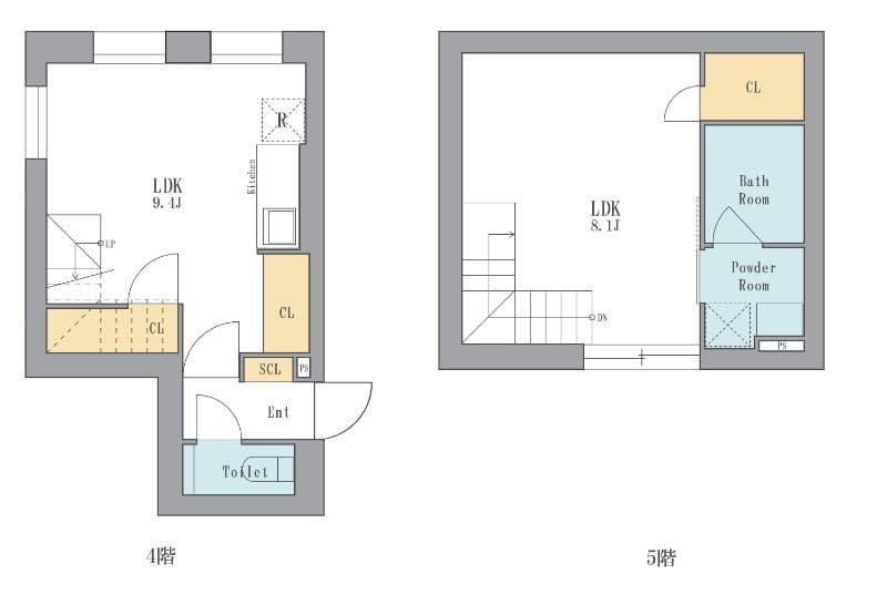 LEGALAND西五反田 401 間取り図